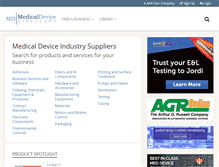 Tablet Screenshot of medicaldevicedirectory.com